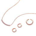 Conjunto de pavé rosa