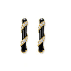 Midnight Stripe Hoops