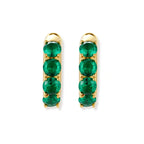 Verde Spark Huggie Hoops