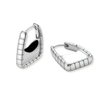 Textured Groove Hoops