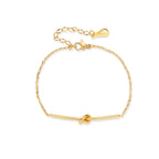 Twisted Knot Bar Bracelet