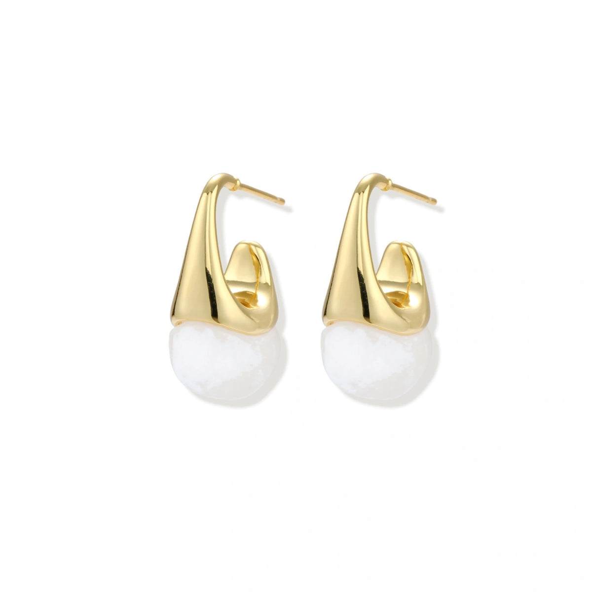 Sculptural Cone Hoops