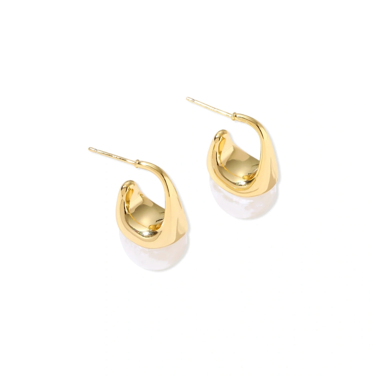 Sculptural Cone Hoops