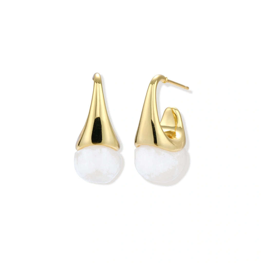 Sculptural Cone Hoops