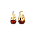 Amber Flow Drop Earrings