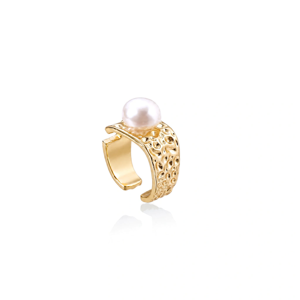 Golden Pearl Ring