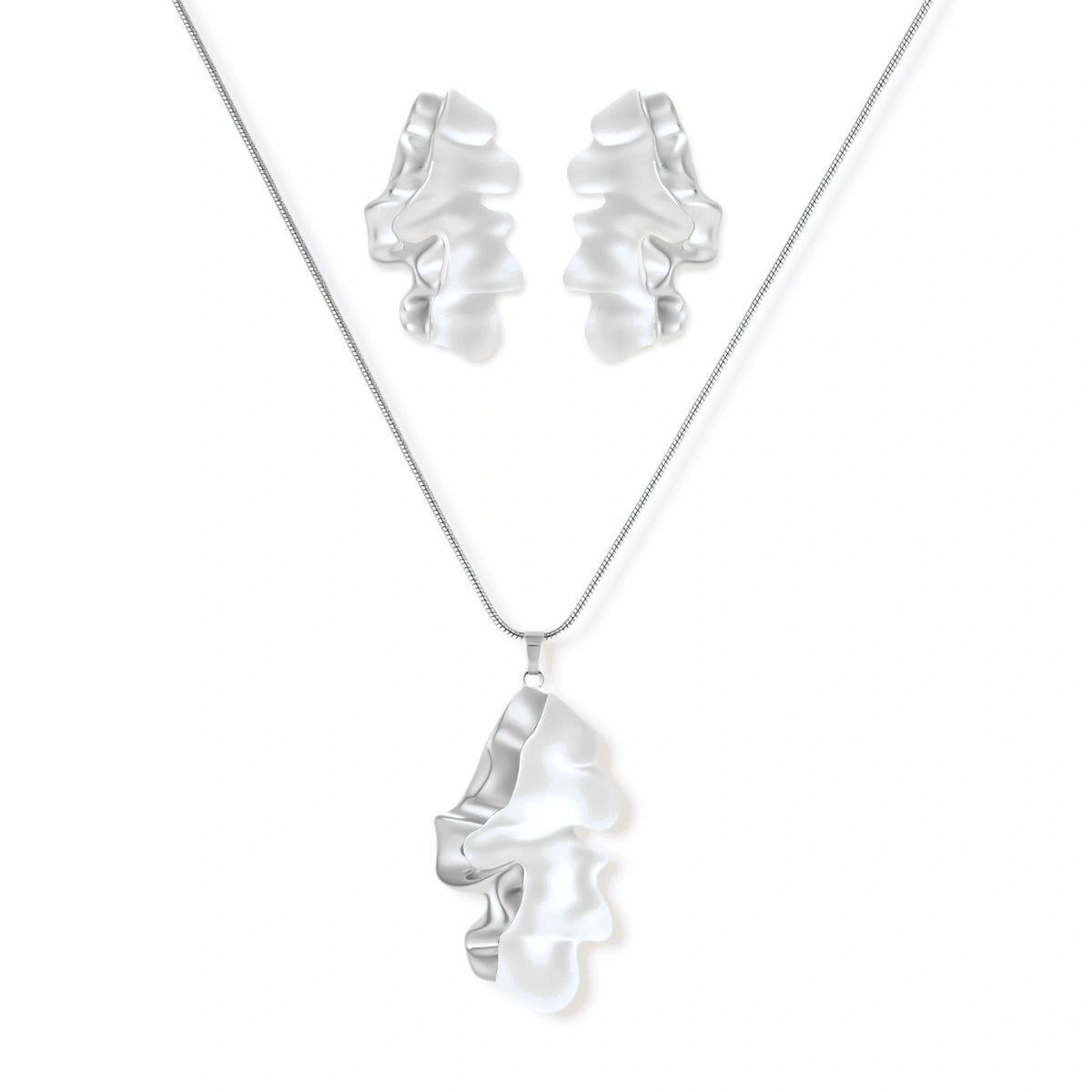 Fluid Wave Jewelry Set