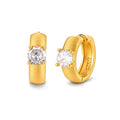 Aros Huggie con Solitario
