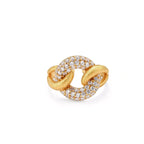 Chain Link Pavé Ring