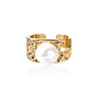 Golden Pearl Ring