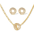 Conjunto de joyas Círculo radiante