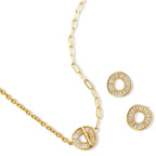 Conjunto de joyas Círculo radiante